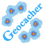 Geocacher Blue Flowers